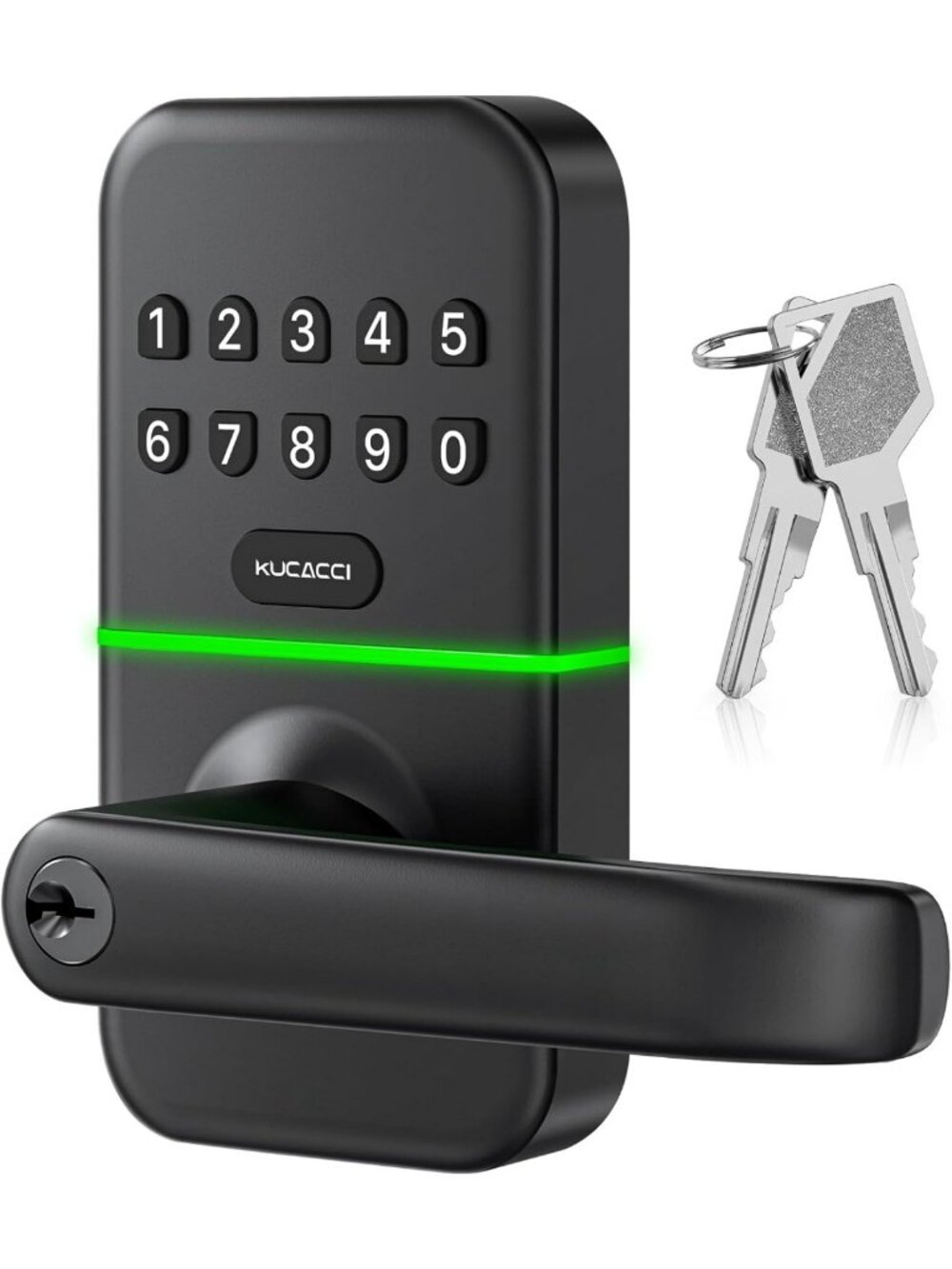 Keyless Entry Smart Door Lock with Keypad - Digital Knob for Front Door - Easy
